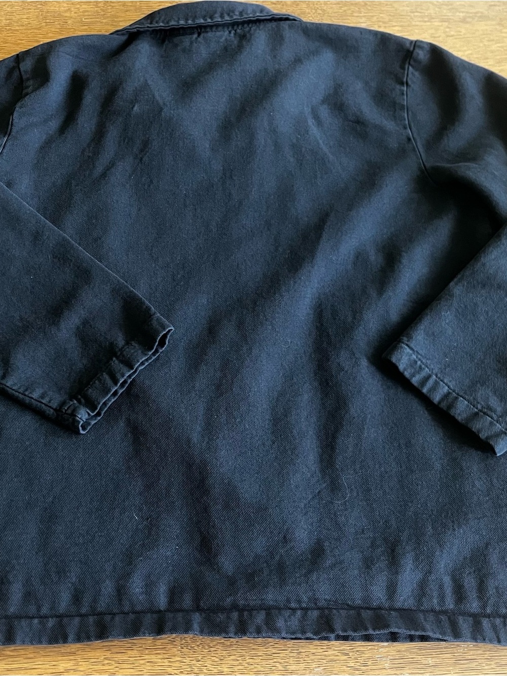 Vintage 1980’s WEK Black Button-Down 100% Cotton Chore Coat. Rare find!! - Picture 6 of 13